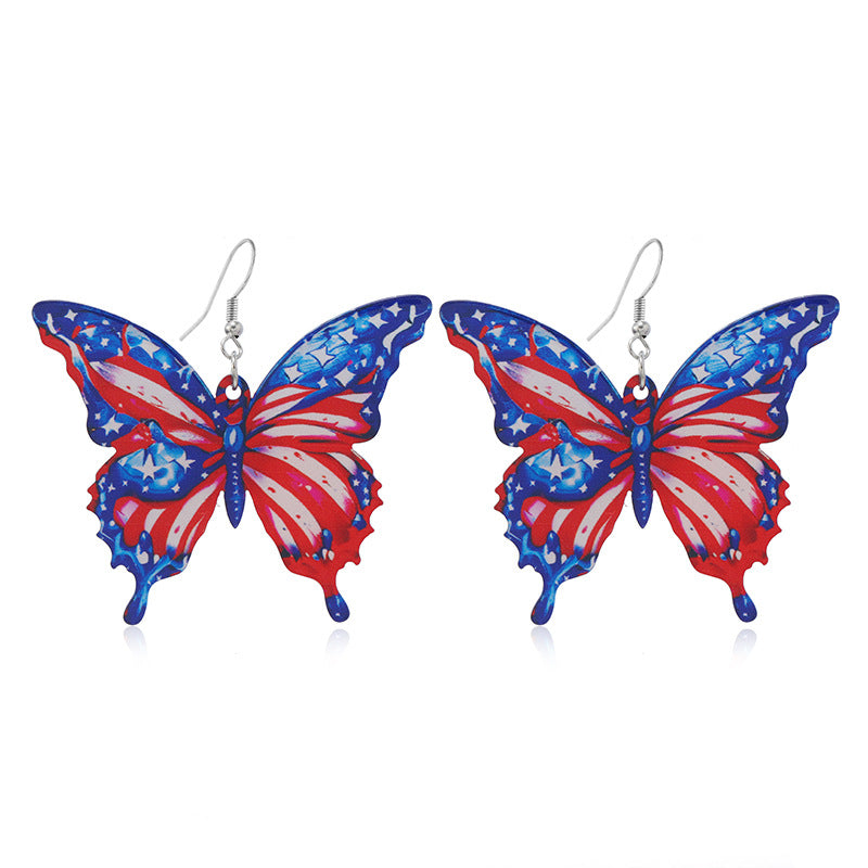 Wholesale New Butterfly Acrylic Earrings